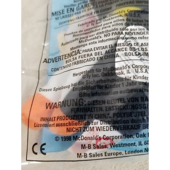 McDonalds TY Doby & Waddle Plush Toy Animal 4" New Sealed 1998 x2 Vintage - Picture 7 of 8